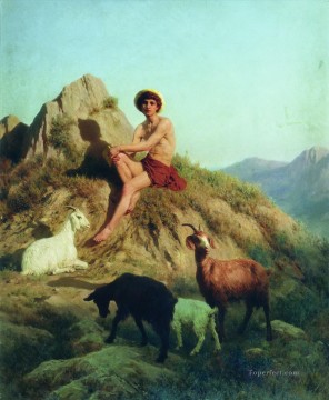 Stephan Bakalowicz Painting - The Shepherd Stephan Bakalowicz Ancient Rome